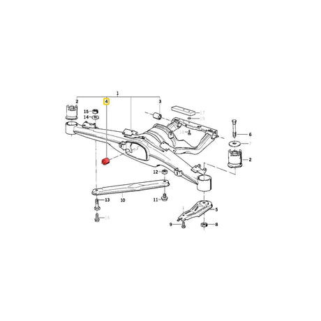 IRP BMW E34 Differentialaufhängung vordere Buchse (PU) - PARTS33 GmbH