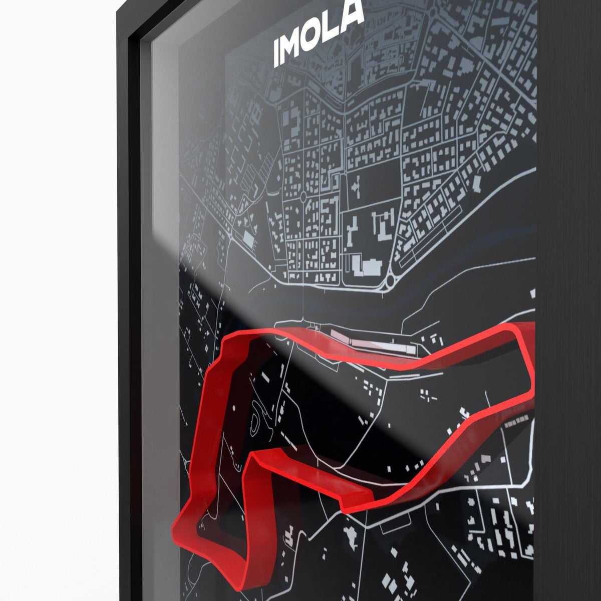 AP10 Imola 3D Poster (gerahmt)