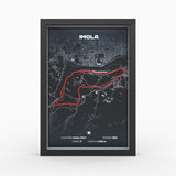 AP10 Imola 3D Poster (gerahmt)