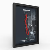 AP10 Jeddah 3D Poster (gerahmt)