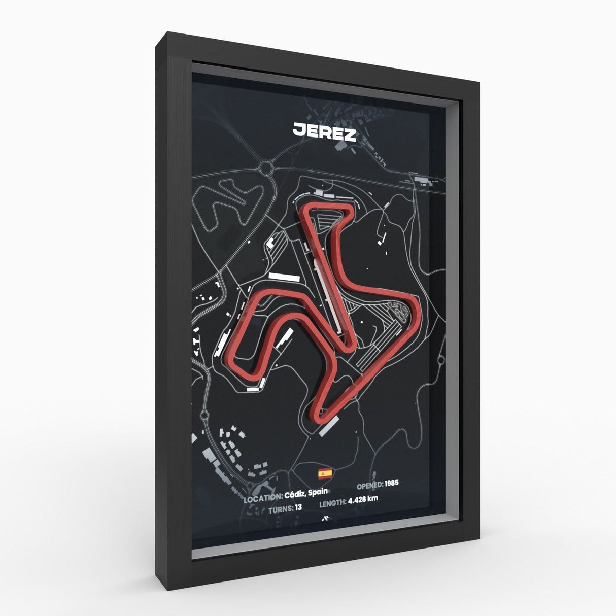 AP10 Jerez 3D Poster (gerahmt)