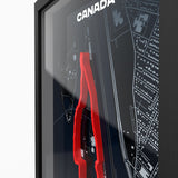 AP10 Kanada 3D Poster (gerahmt)