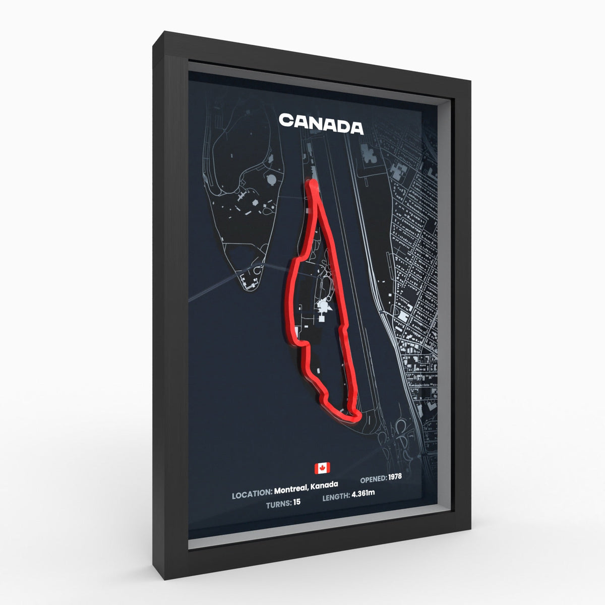 AP10 Kanada 3D Poster (gerahmt)