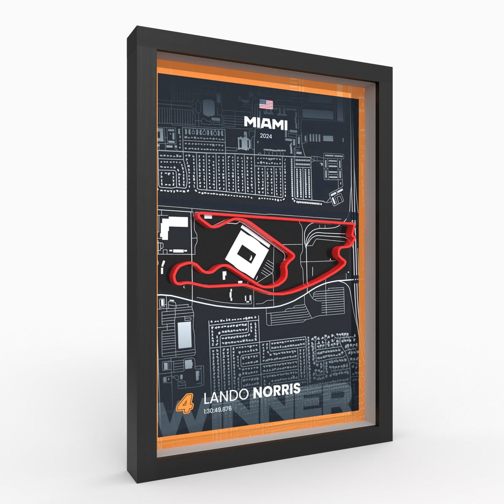 AP10 Miami 3D Poster (gerahmt)