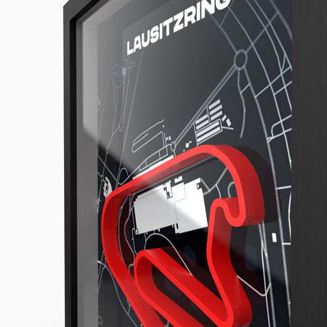 AP10 Lausitzring 3D Poster (gerahmt)