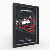 AP10 Lausitzring 3D Poster (gerahmt)