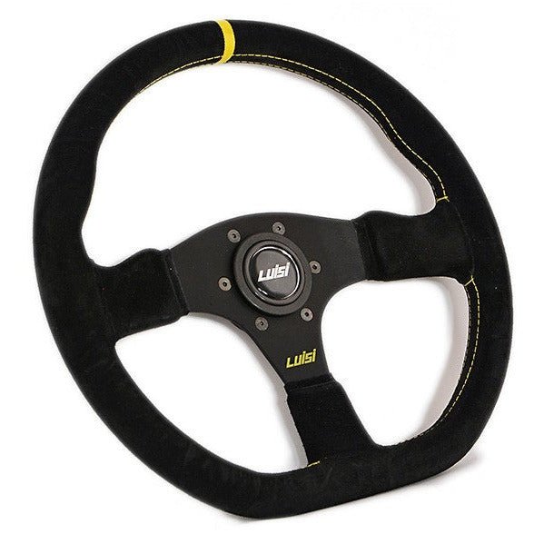 LUISI Stealth Race YS Wildleder schwarz (geschüsseltes Lenkrad mit TÜV) - PARTS33 GmbH