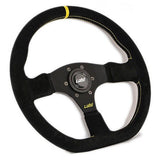 LUISI Stealth Race YS Wildleder schwarz (geschüsseltes Lenkrad mit TÜV) - PARTS33 GmbH
