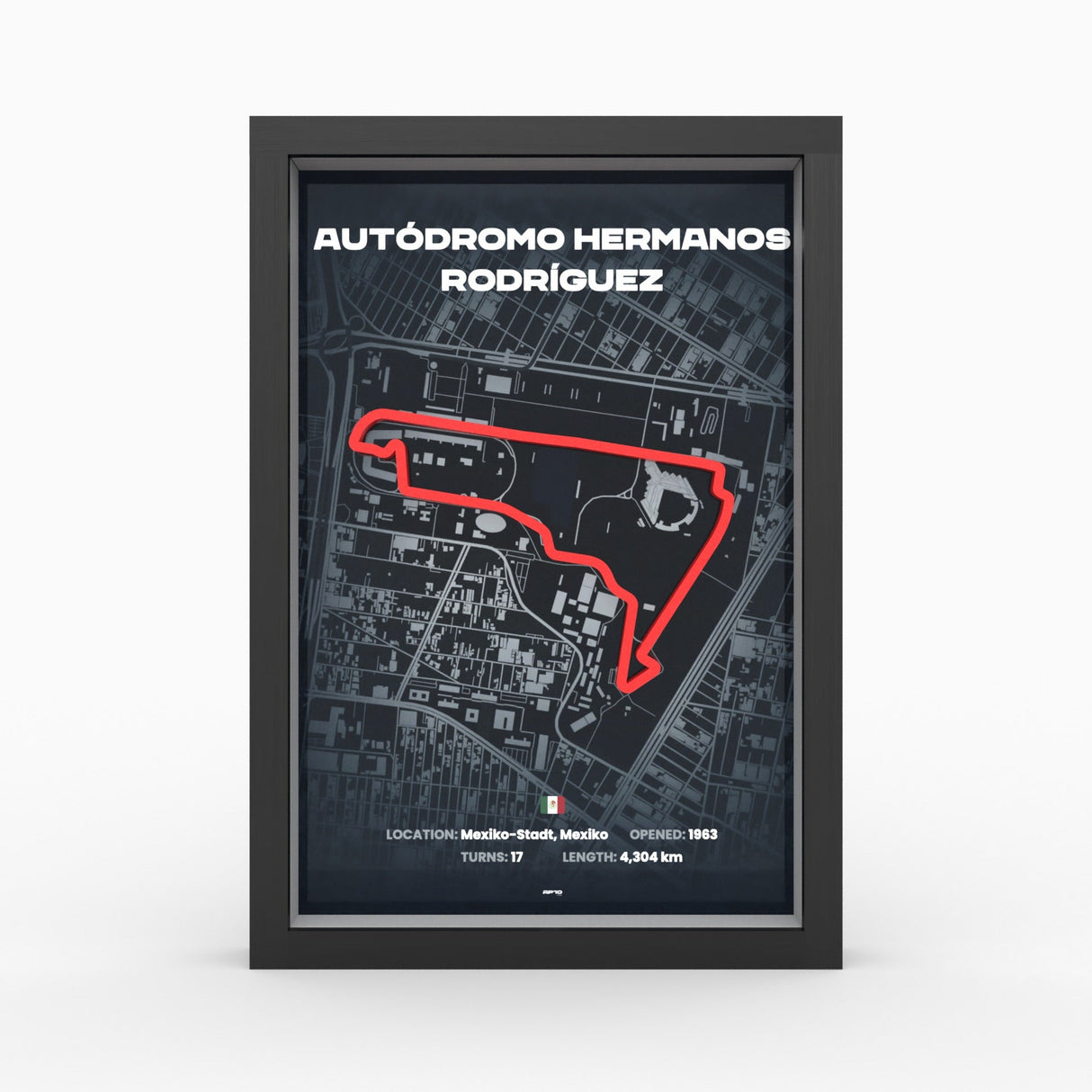 AP10 Mexico 3D Poster (gerahmt)