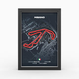AP10 Misano 3D Poster (gerahmt)
