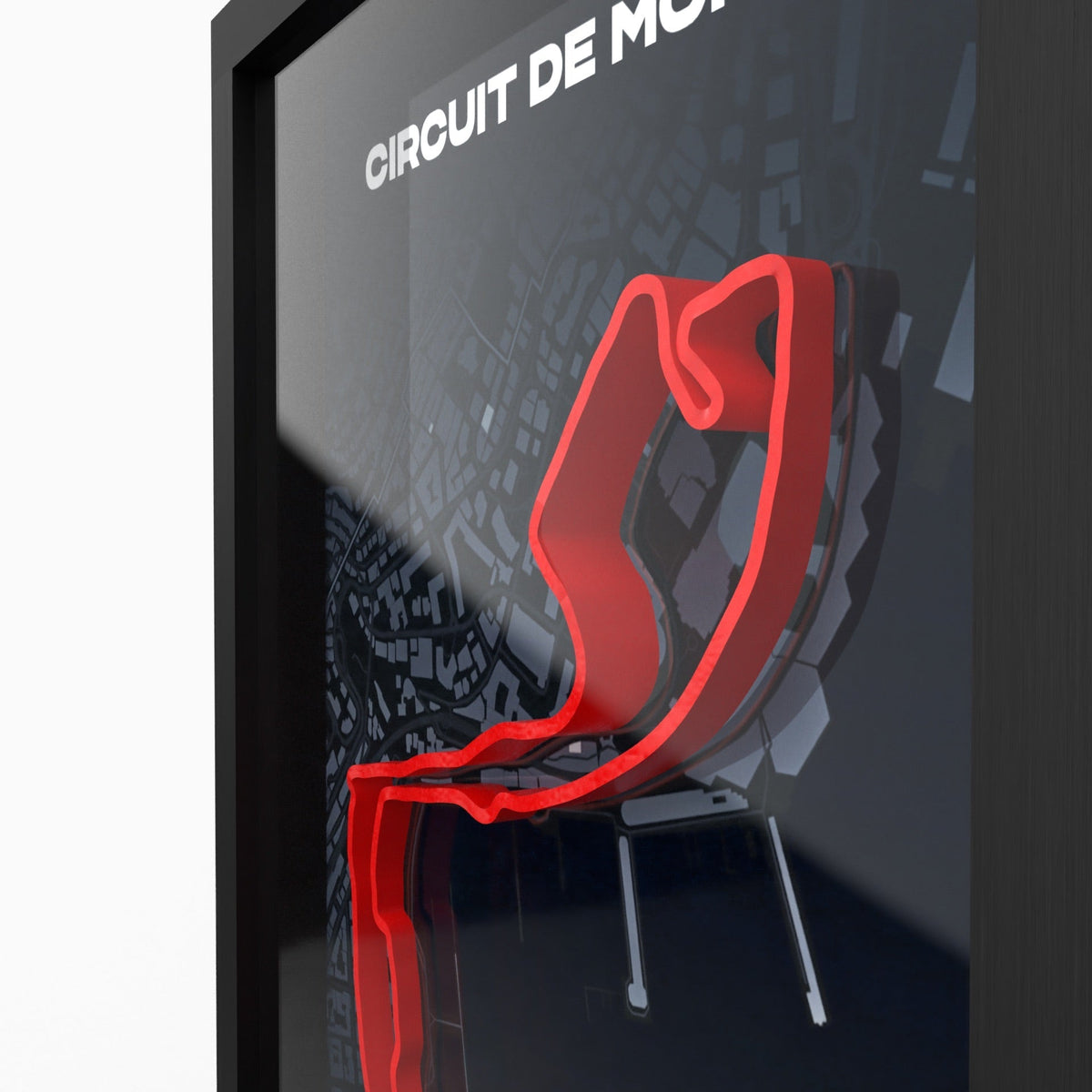 AP10 Monaco 3D Poster (gerahmt)