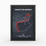 AP10 Monaco 3D Poster (gerahmt)