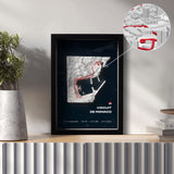 AP10 Monaco City 3D Poster (gerahmt)