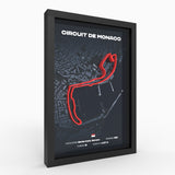 AP10 Monaco 3D Poster (gerahmt)