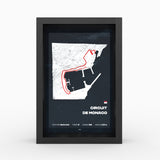 AP10 Monaco City 3D Poster (gerahmt)