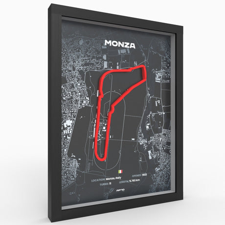 AP10 Monza 3D Poster (gerahmt)