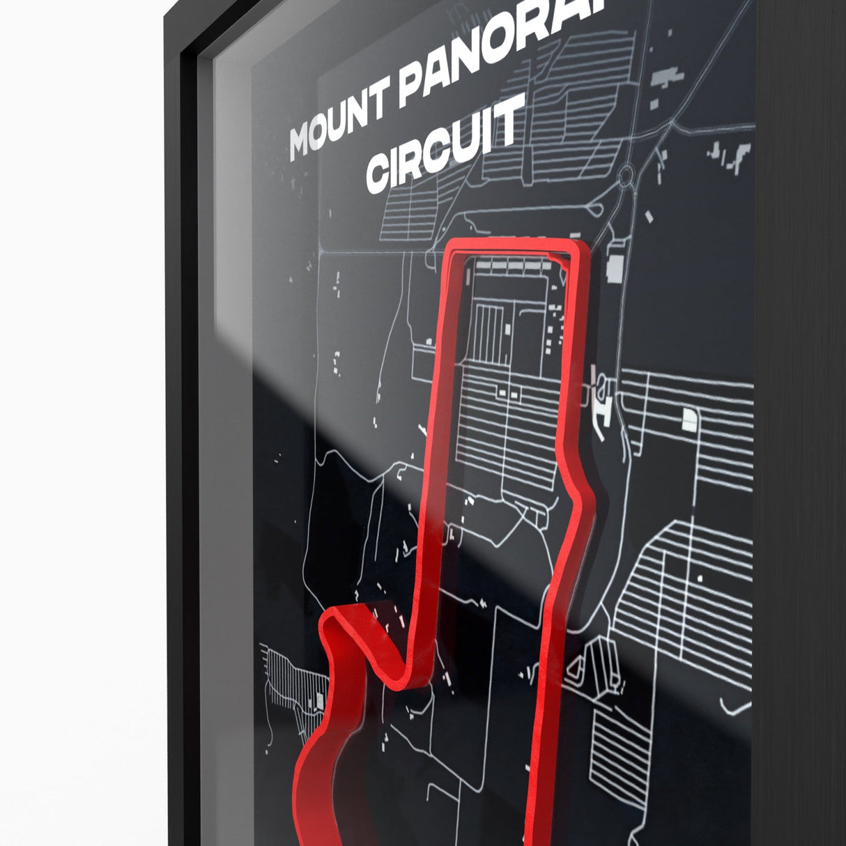 AP10 Mount Panorama 3D Poster (gerahmt)