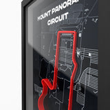AP10 Mount Panorama 3D Poster (gerahmt)