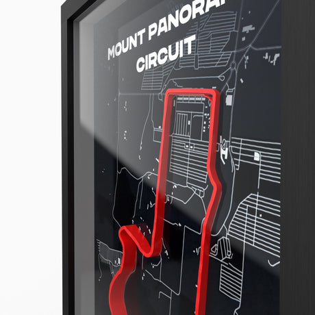 AP10 Mount Panorama 3D Poster (gerahmt)
