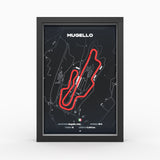 AP10 Mugello 3D Poster (gerahmt)