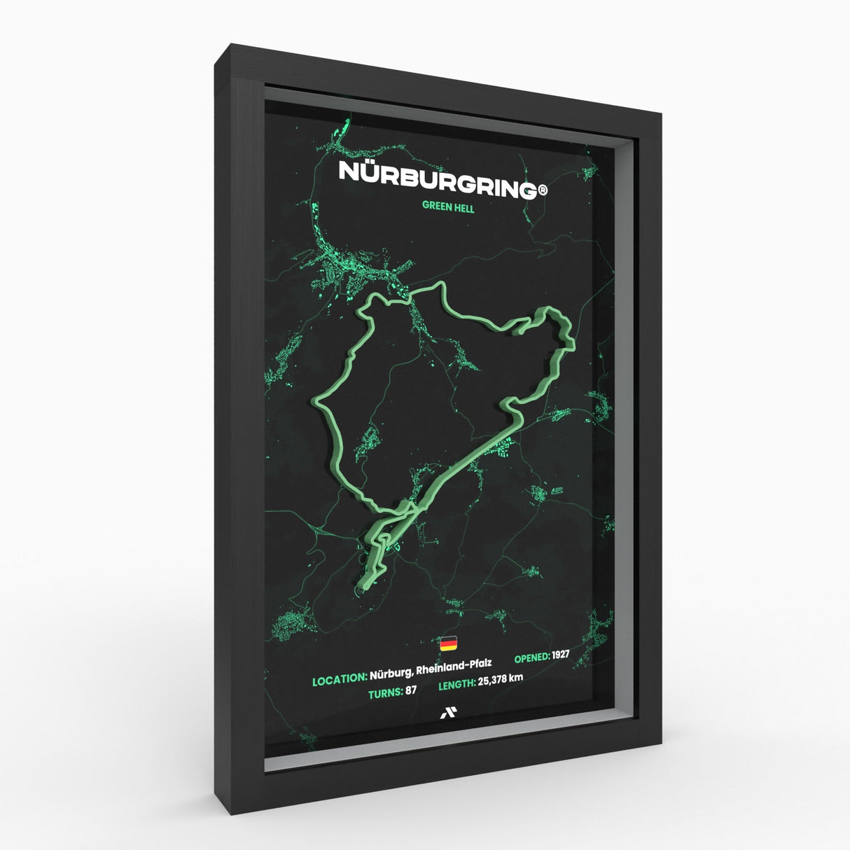 AP10 Nürburgring® 3D Poster (gerahmt)