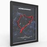 AP10 Nürburgring® 3D Poster (gerahmt)