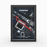 AP10 Norisring 3D Poster (gerahmt)