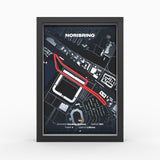 AP10 Norisring 3D Poster (gerahmt)