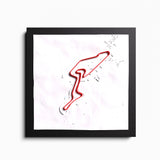 AP10 Nürburgring® GP 3D Tile (gerahmt)