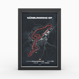 AP10 Nürburgring® GP 3D Poster (gerahmt)