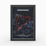 AP10 Nürburgring® 3D Poster (gerahmt)