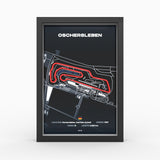 AP10 Oschersleben 3D Poster (gerahmt)