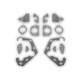PMC MOTORSPORT Verstärkungsbleche Einschweissbleche Set passend für BMW E36 Hinterachse (Stahl)