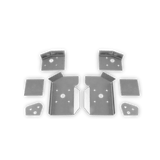 PMC MOTORSPORT Verstärkungsbleche Einschweissbleche Set V2 passend für BMW E46 Hinterachsträger (Stahl)