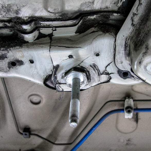 PMC MOTORSPORT Verstärkungsbleche Einschweissbleche Set V2 passend für BMW E46 Hinterachsträger (Stahl)