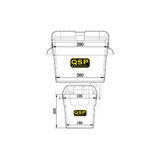 QSP Rennsport Batteriebox mit Halterungen (Polypropylen) - PARTS33 GmbH