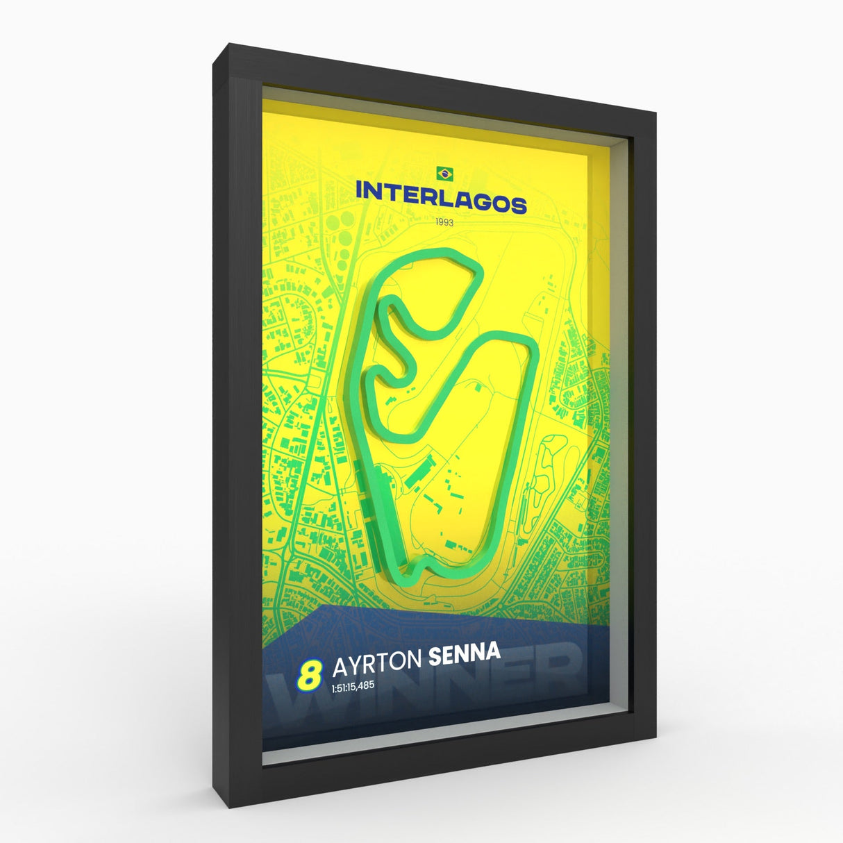 AP10 Brasilien 3D Poster (gerahmt)