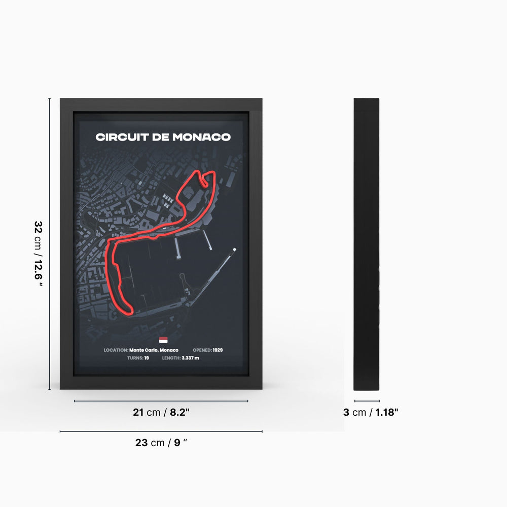 AP10 TT Circuit Assen 3D Poster (gerahmt)