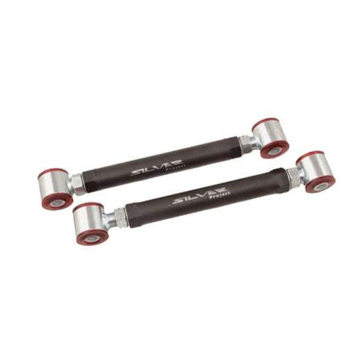 SILVER PROJECT Sturzstrebe Camber Arms passend für Mercedes-Benz Hinterachse oben einstellbar Set (Stahl/PU)
