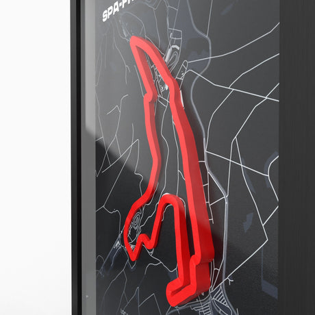 AP10 Spa-Francorchamps® 3D Poster (gerahmt)
