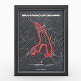 AP10 Spa-Francorchamps® 3D Poster (gerahmt)