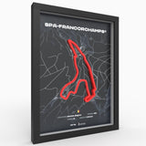 AP10 Spa-Francorchamps® 3D Poster (gerahmt)