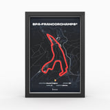 AP10 Spa-Francorchamps® 3D Poster (gerahmt)