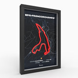 AP10 Spa-Francorchamps® 3D Poster (gerahmt)