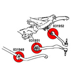 STRONGFLEX Buchsen Set passend für BMW F30 F31 F34 Allrad Vorderachse (PU)