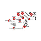 STRONGFLEX Buchsen Set passend für Toyota Supra A90 Hinterachse (PU)