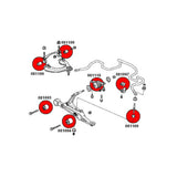 STRONGFLEX Buchsen Set passend für Honda Civic EG EH EJ Vorderachse (PU)