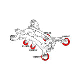 STRONGFLEX Hinterachsträger Buchsen Set passend für BMW X6 F16 (PU)