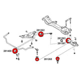 STRONGFLEX Nissan 200SX S14 Buchsen Set Vorderachse (PU) - PARTS33 GmbH