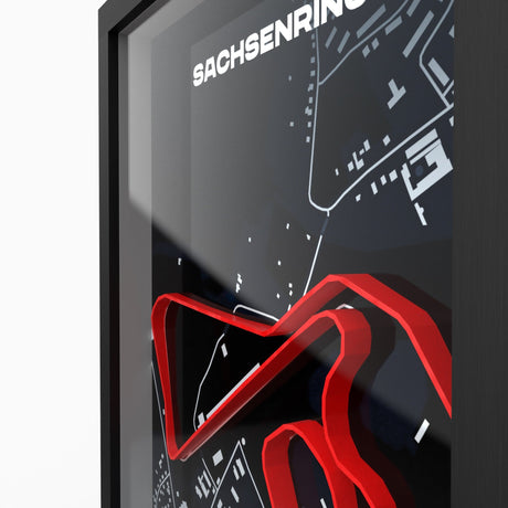 AP10 Sachsenring 3D Poster (gerahmt)
